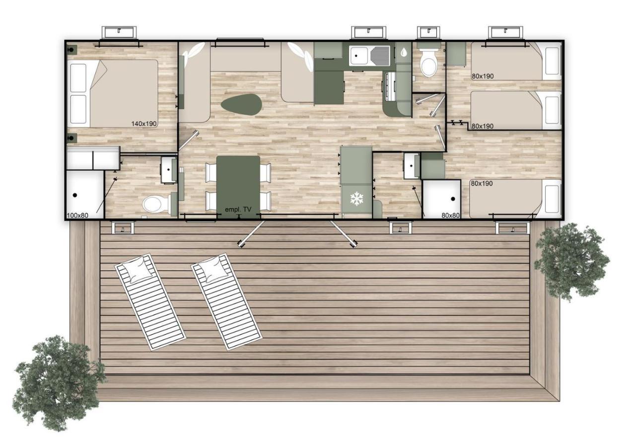 Les Dunes 5 Etoiles Mbh 6Pers 1 Suite Parentale 2 Chbs Et 2 Sdb 2 Wc Clim 42M2 Torreilles Exteriör bild